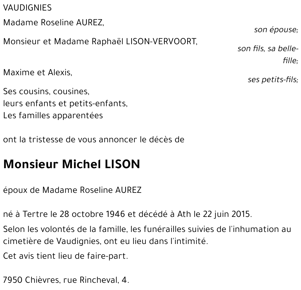 Michel LISON