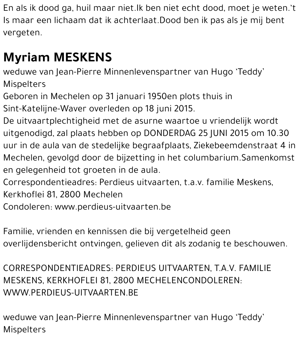 Myriam Meskens