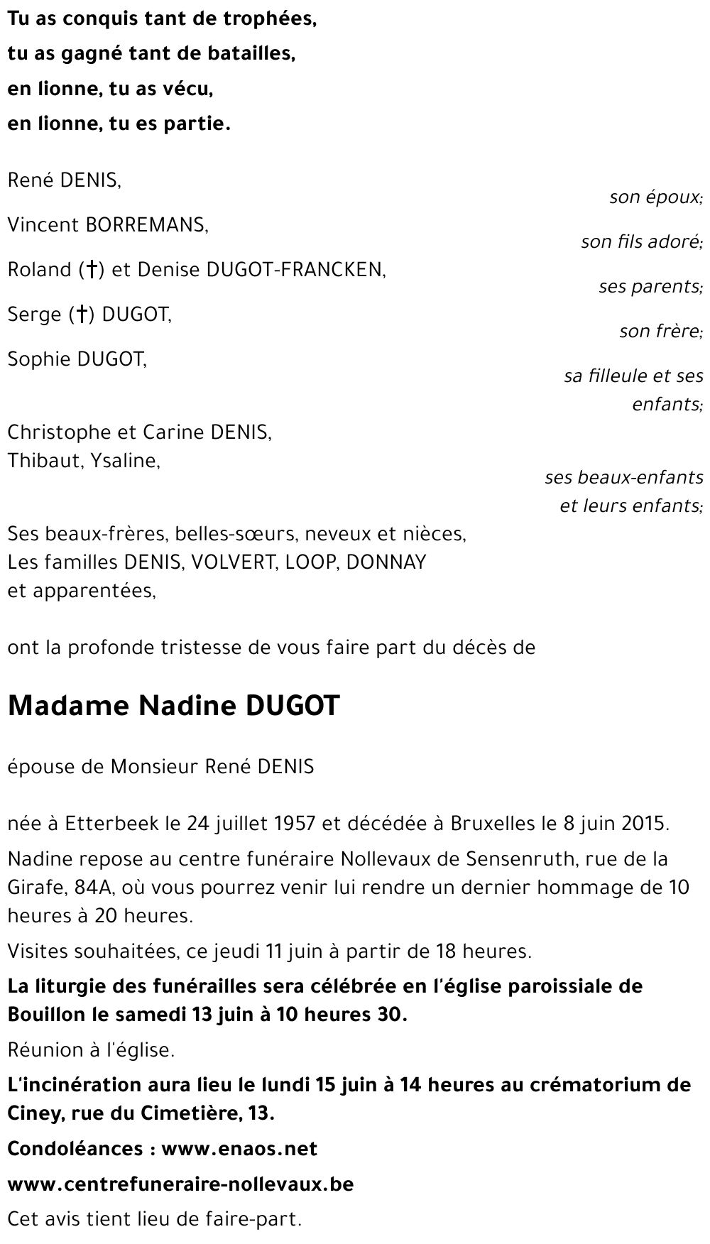 Nadine DUGOT
