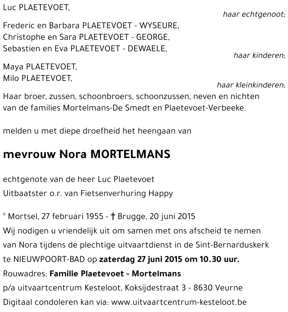 Nora MORTELMANS