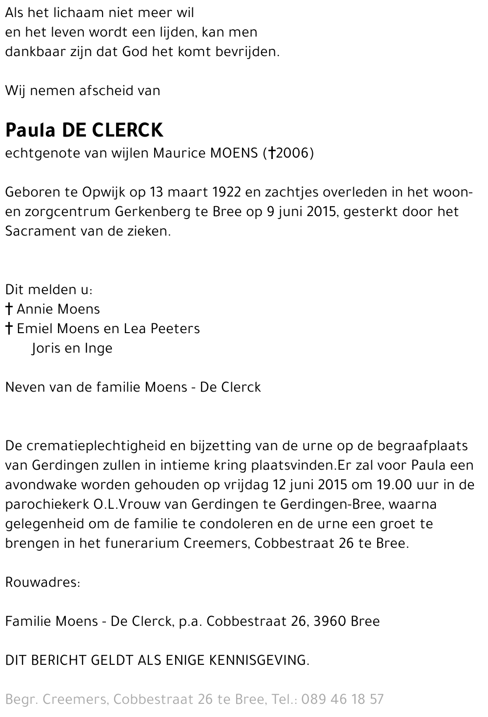 Paula De Clerck