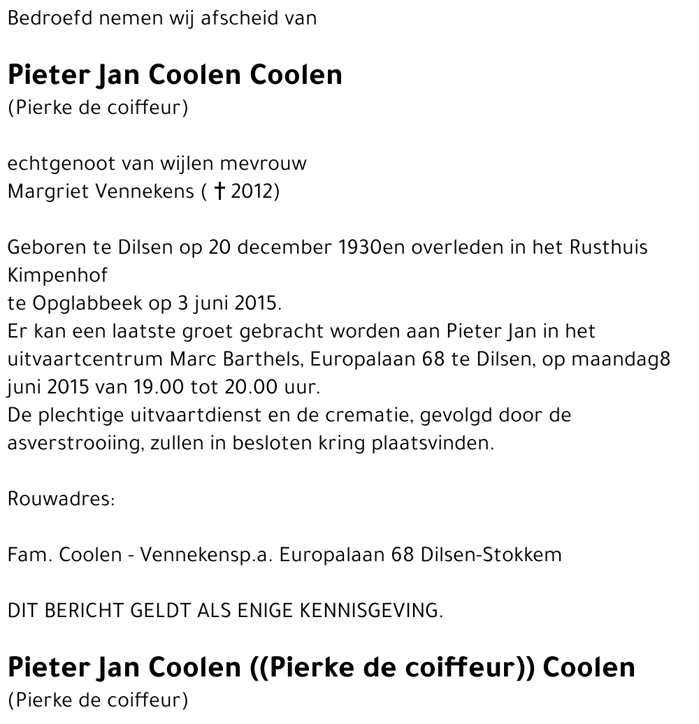 Pieter Jan Coolen