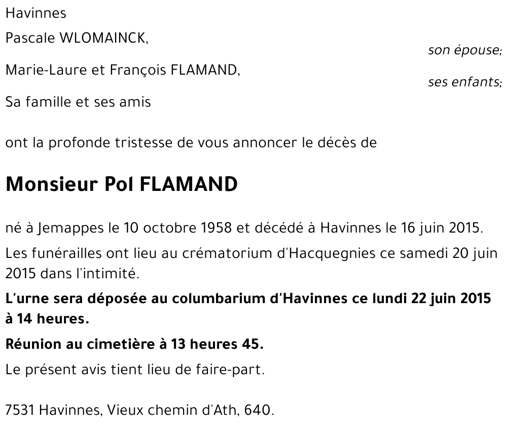 Pol FLAMAND