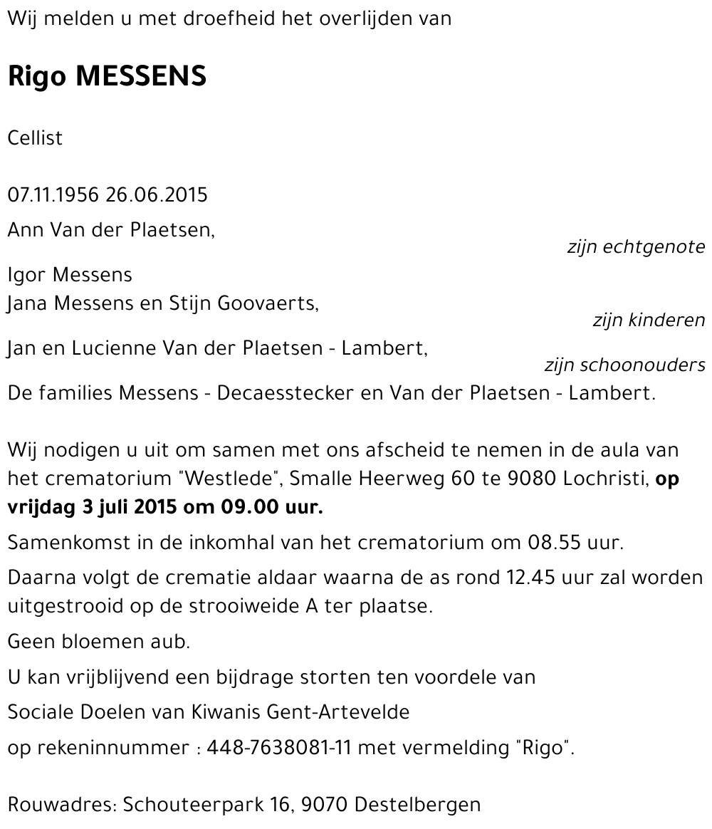 Rigo MESSENS