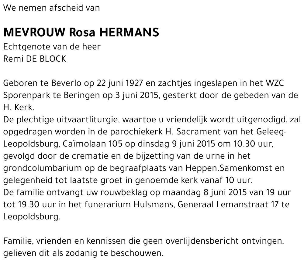 Rosa Hermans