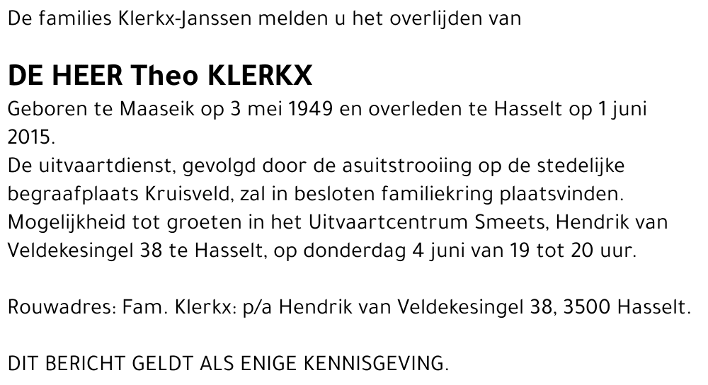 Theo Klerkx