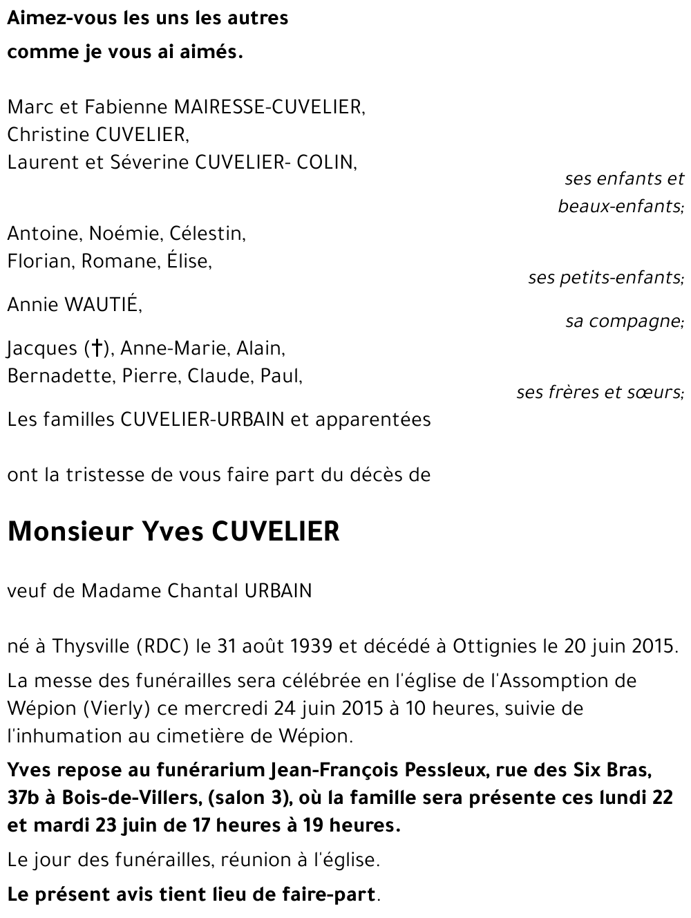 Yves CUVELIER
