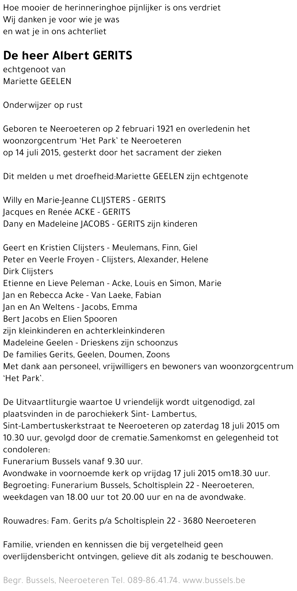 Albert GERITS