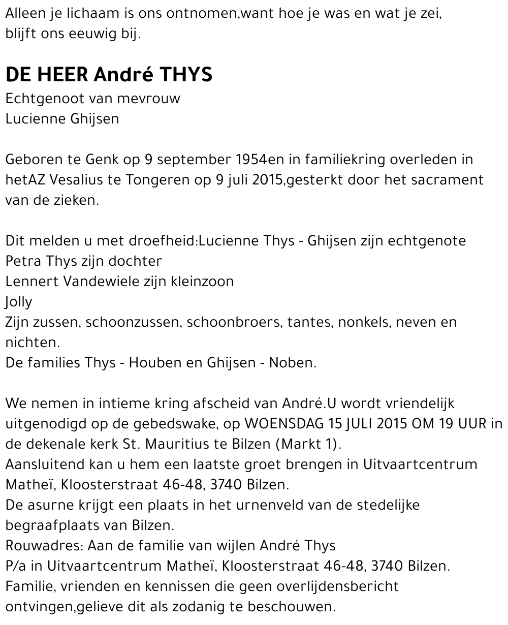 André THYS