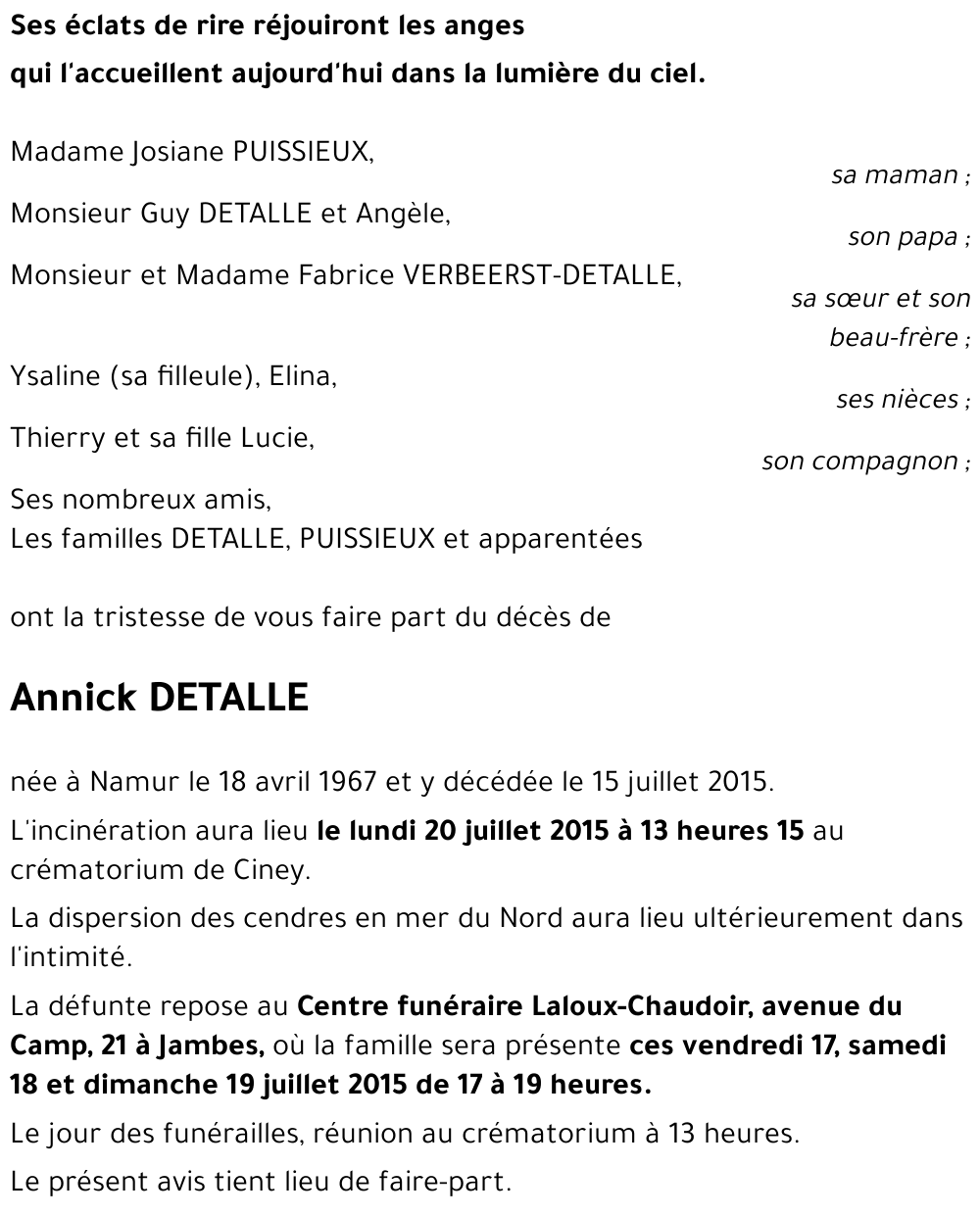 Annick DETALLE