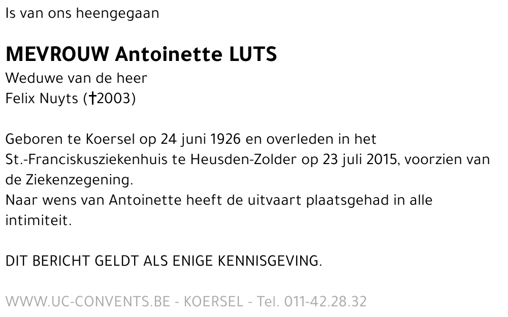 Antoinette Luts