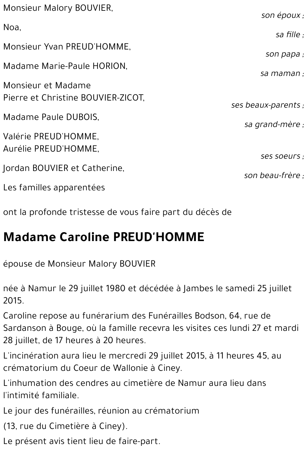 Caroline PREUD'HOMME