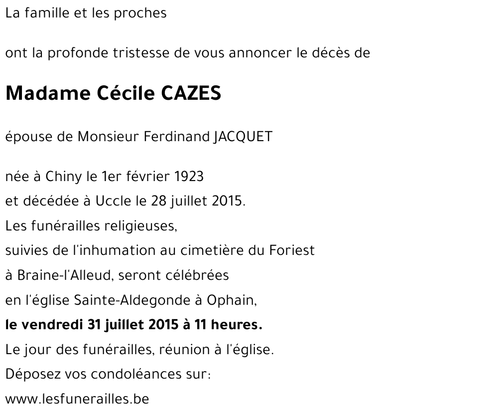Cécile CAZES