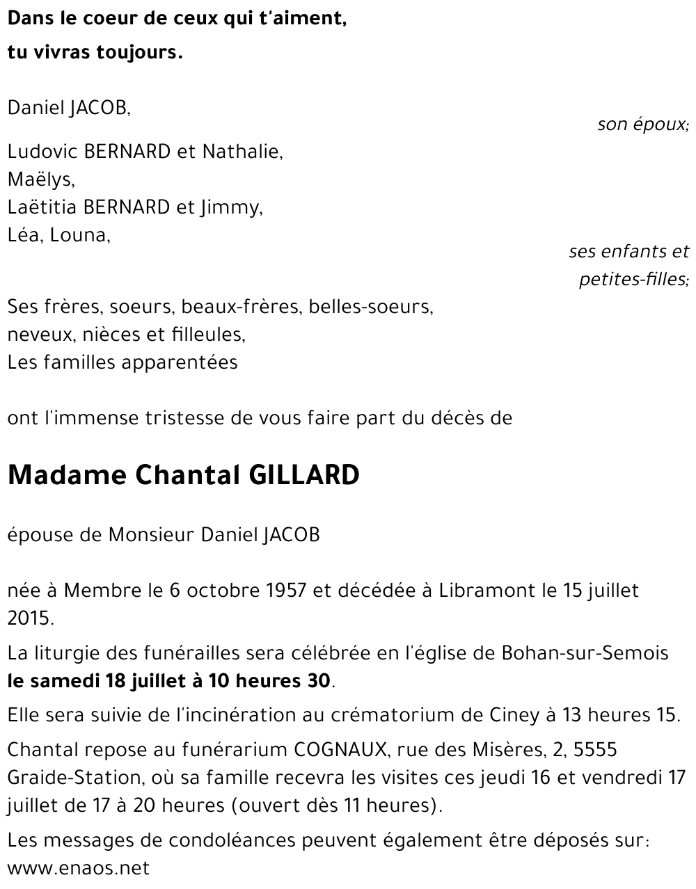 Chantal GILLARD