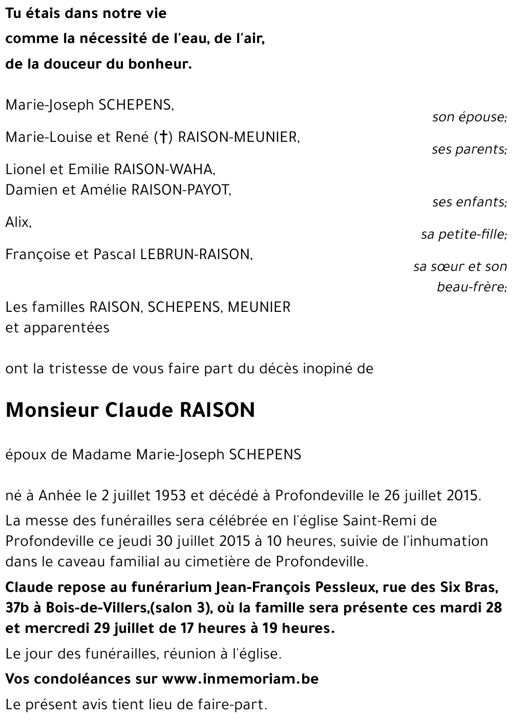 Claude RAISON