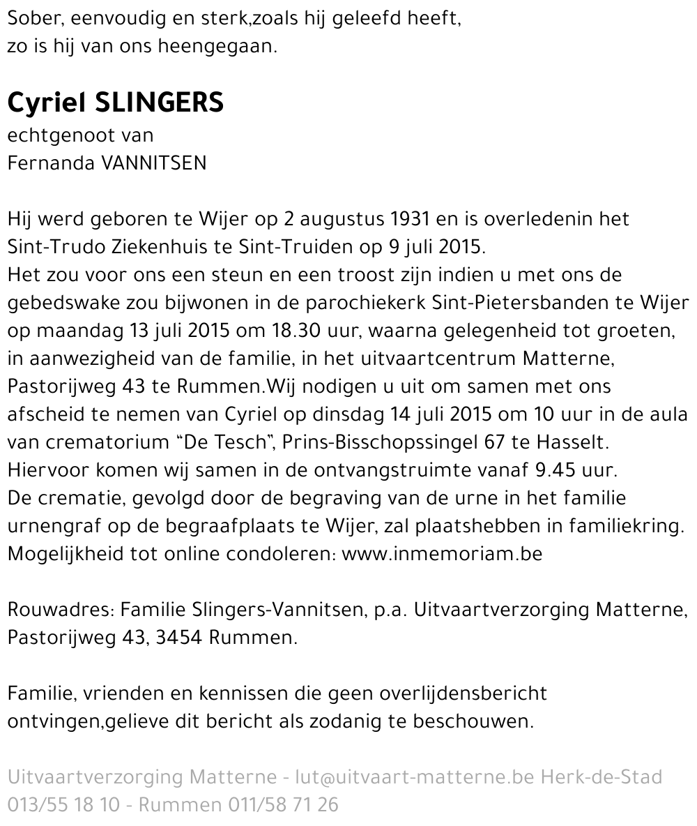Cyriel Slingers