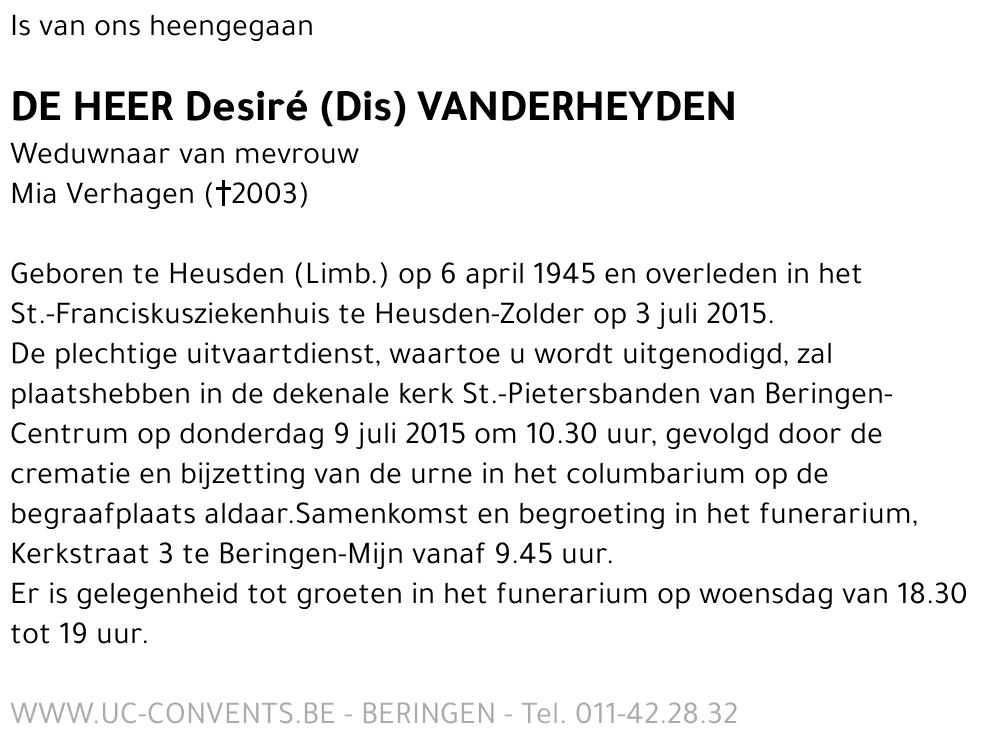 Desiré Vanderheyden