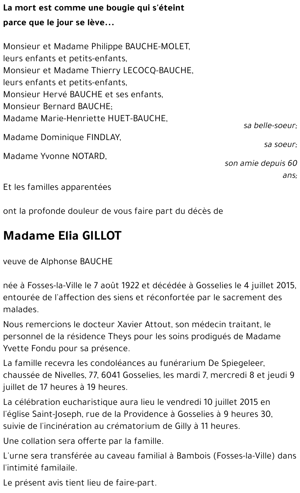 Elia GILLOT