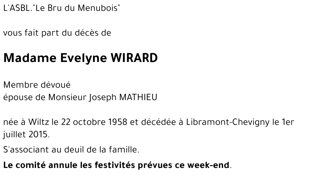Evelyne WIRARD