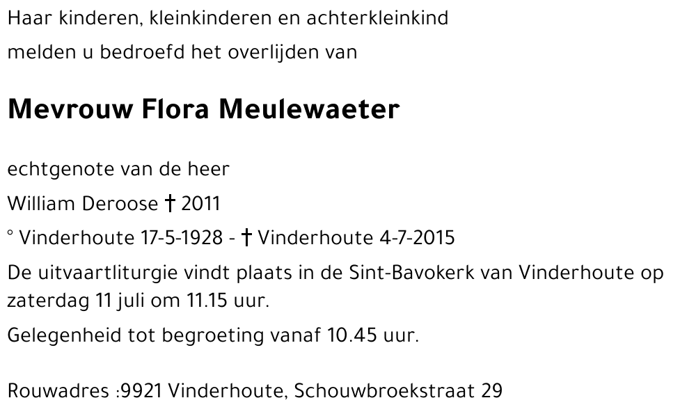 Flora Meulewaeter