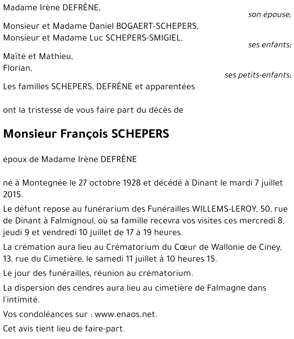 François SCHEPERS
