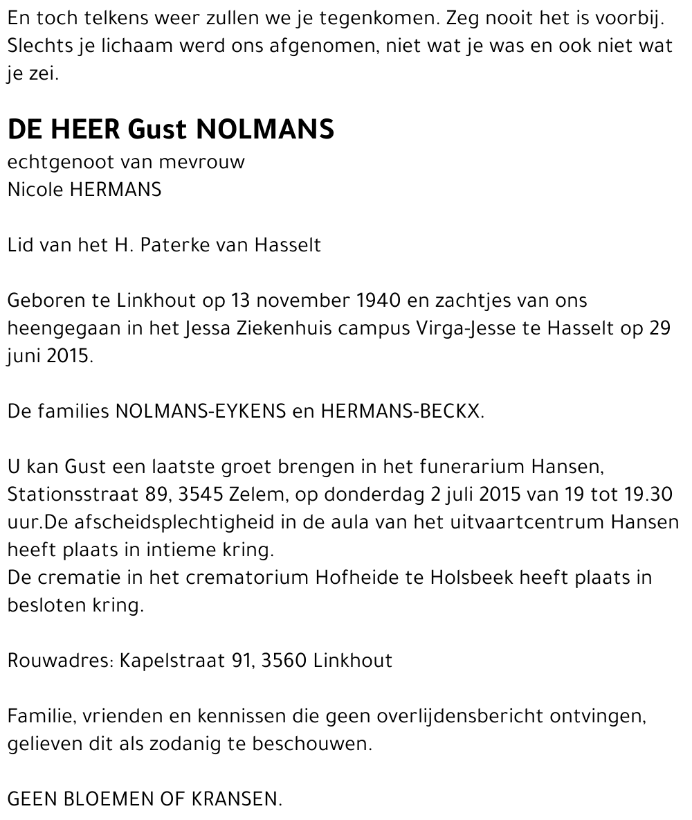 Gust NOLMANS