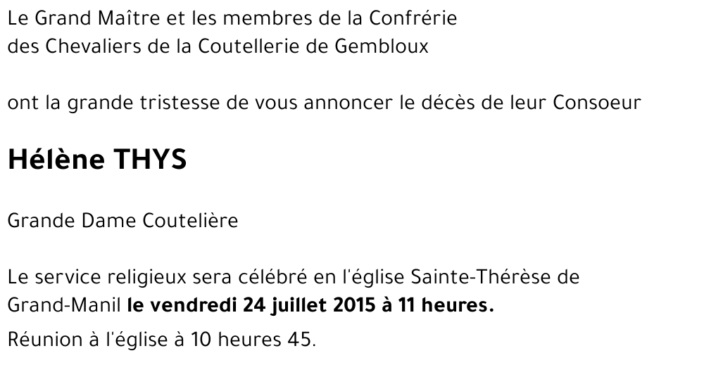 Hélène THYS