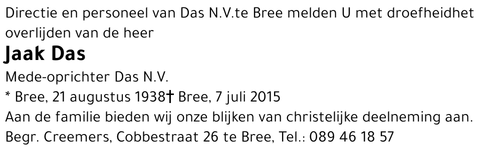 Jacques Joseph Mathieu Das