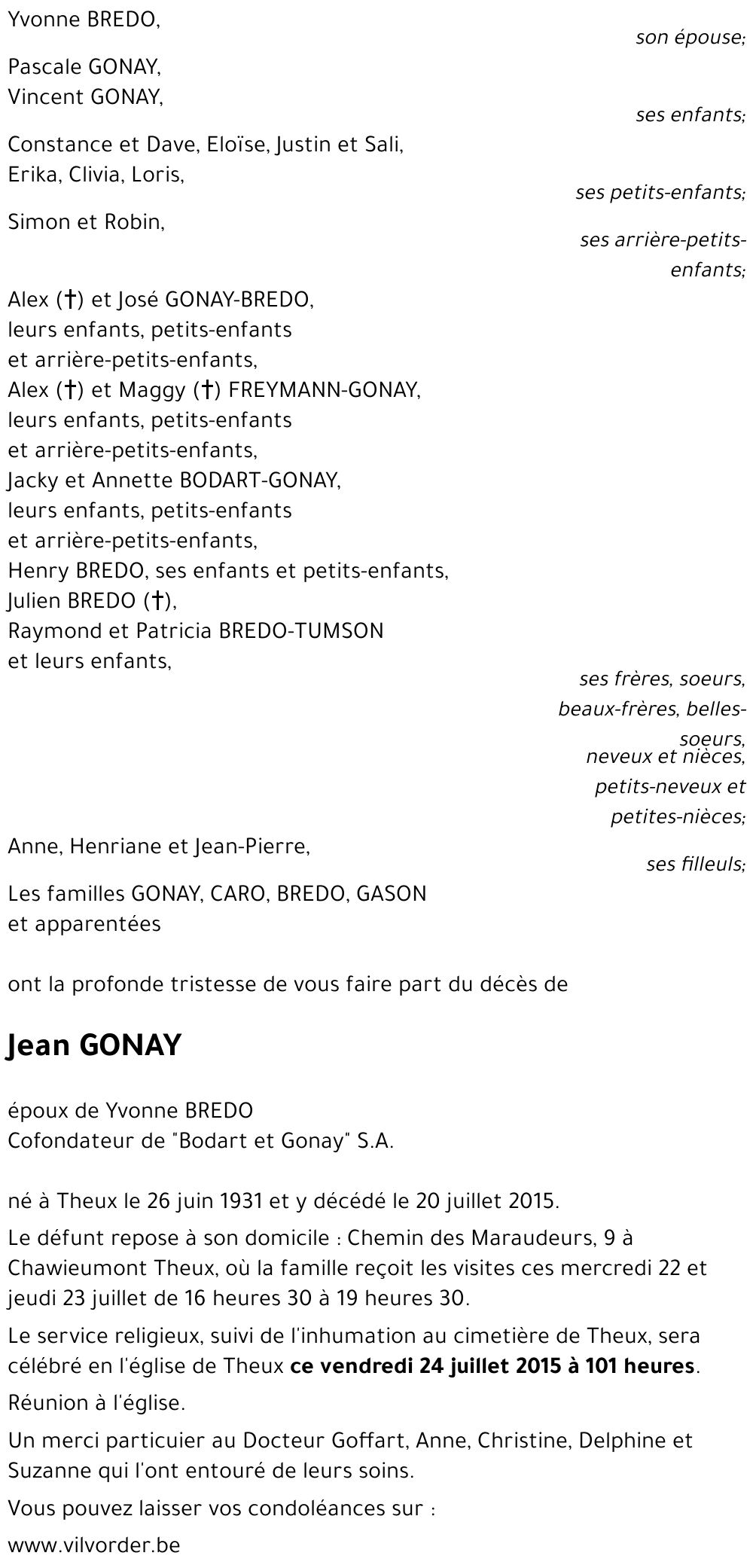 Jean GONAY