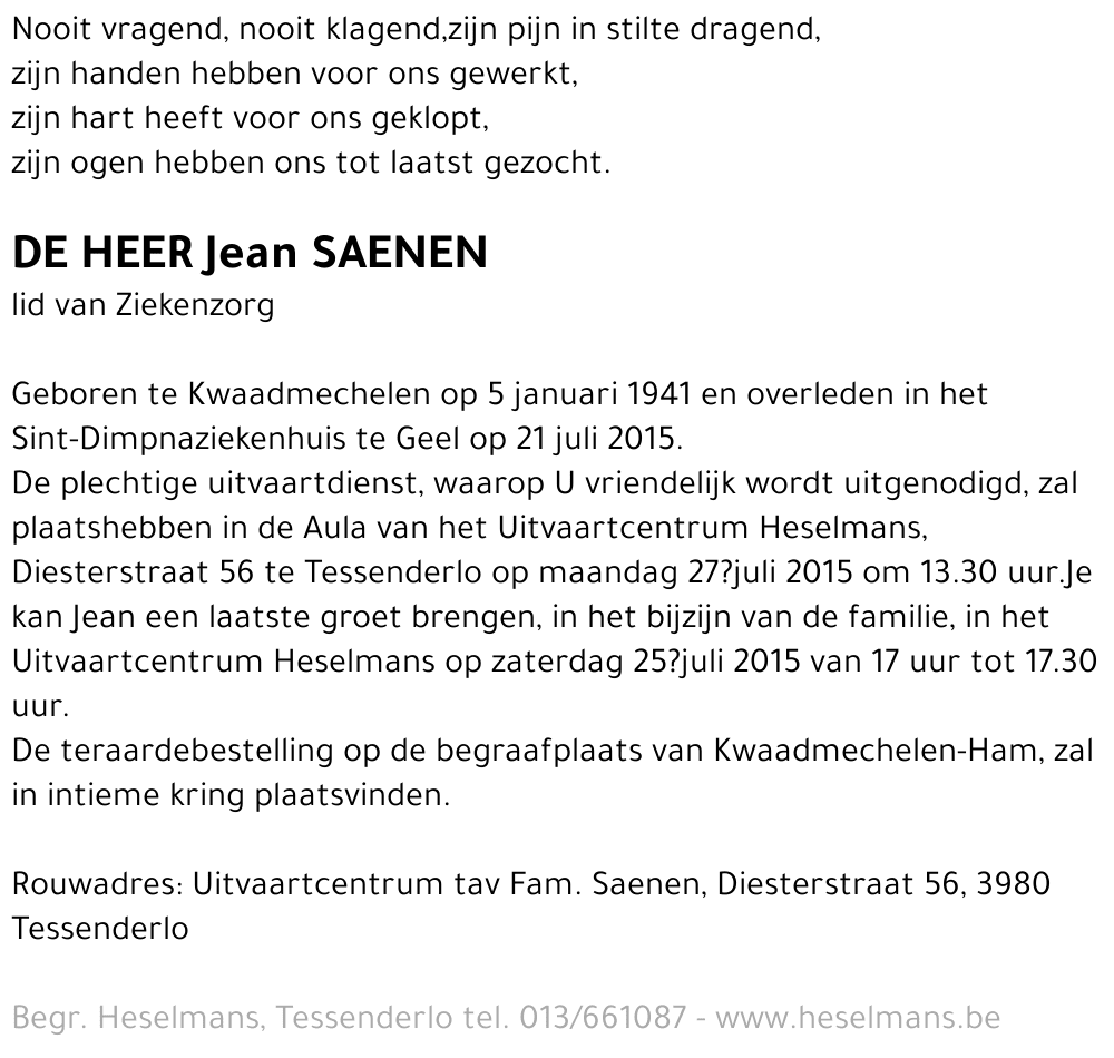 Jean Saenen