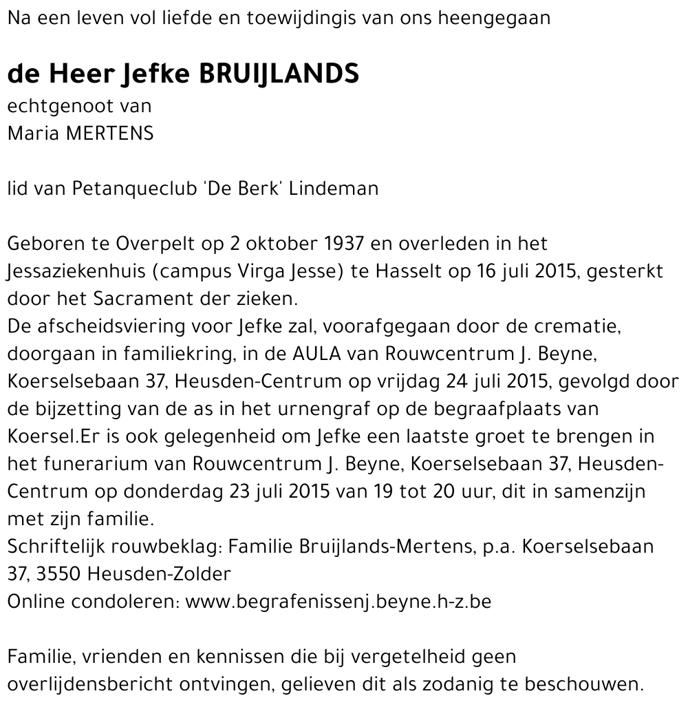 Jefke Bruijlands