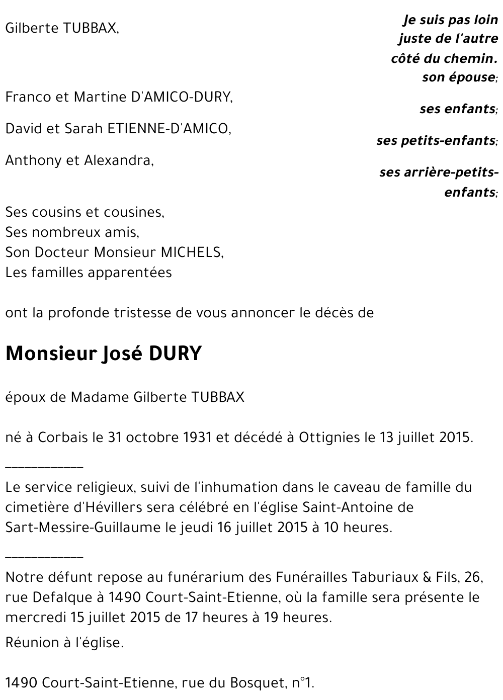 José DURY