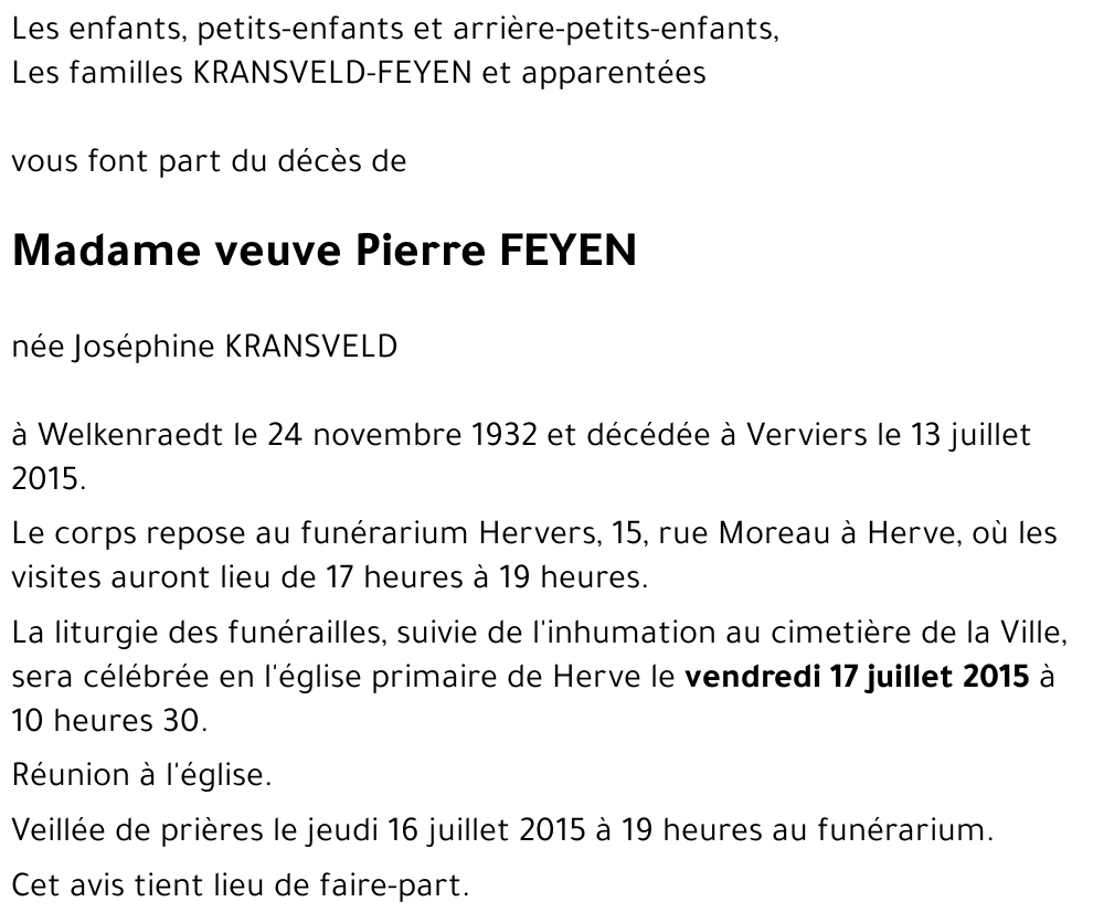 Joséphine KRANSVELD