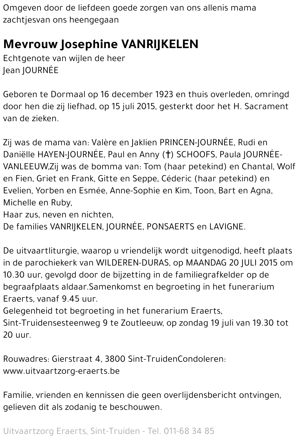 Josephine Vanrijkelen