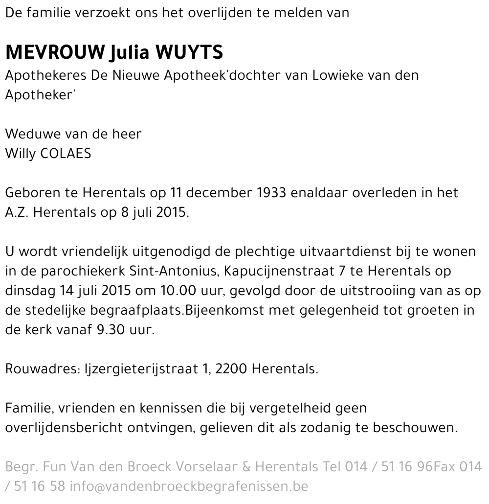 Julia Wuyts