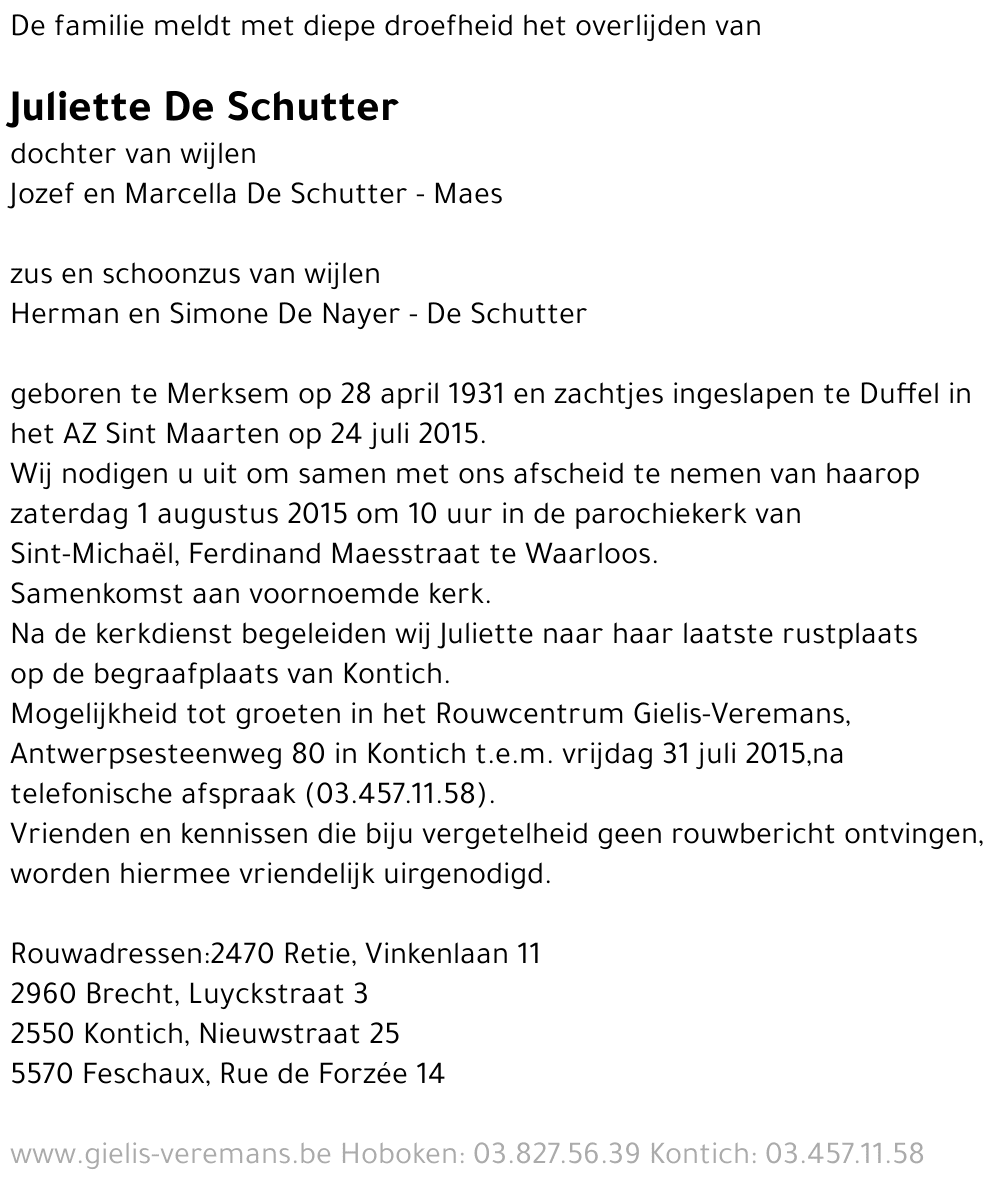 Juliette De Schutter