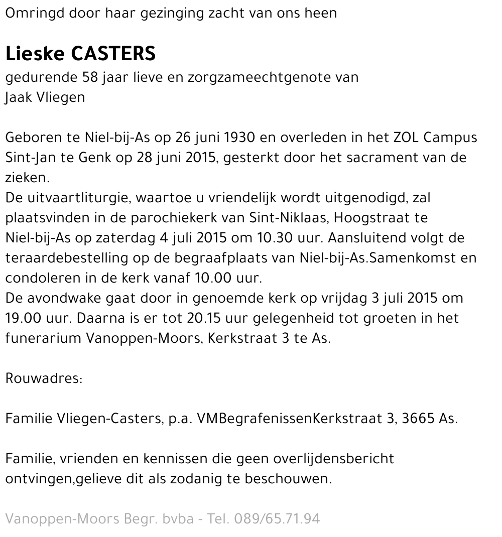Lieske Casters