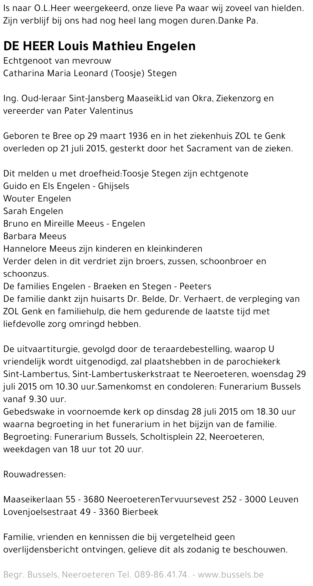 Louis Mathieu ENGELEN