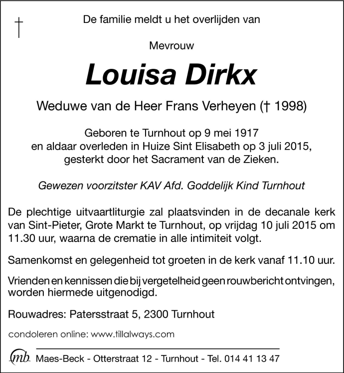 Louisa Dirkx