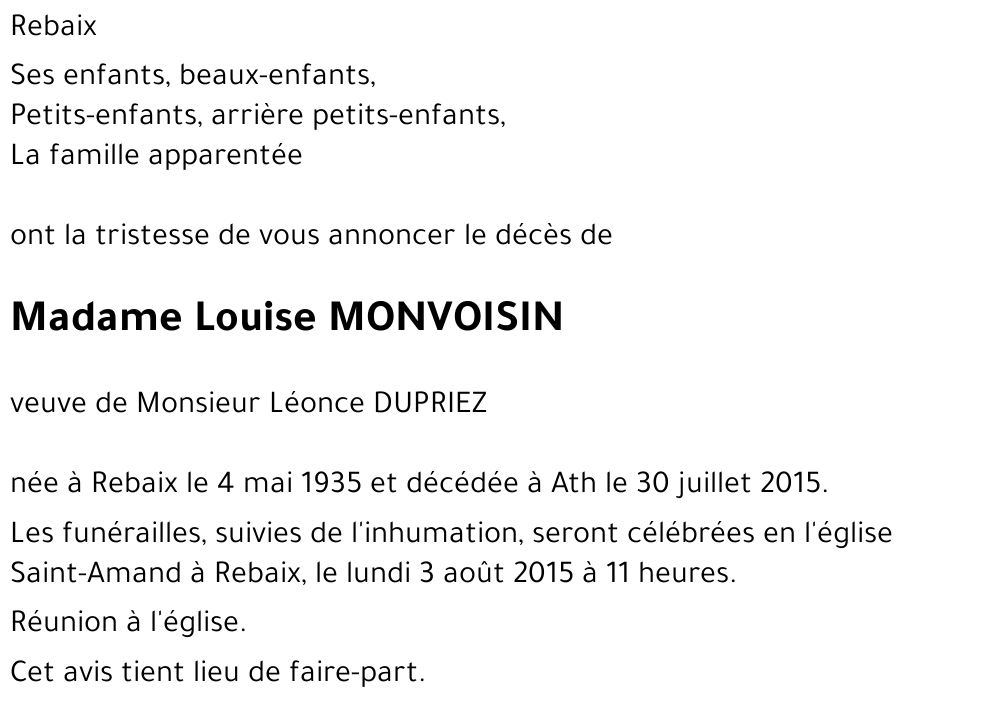 Louise MONVOISIN