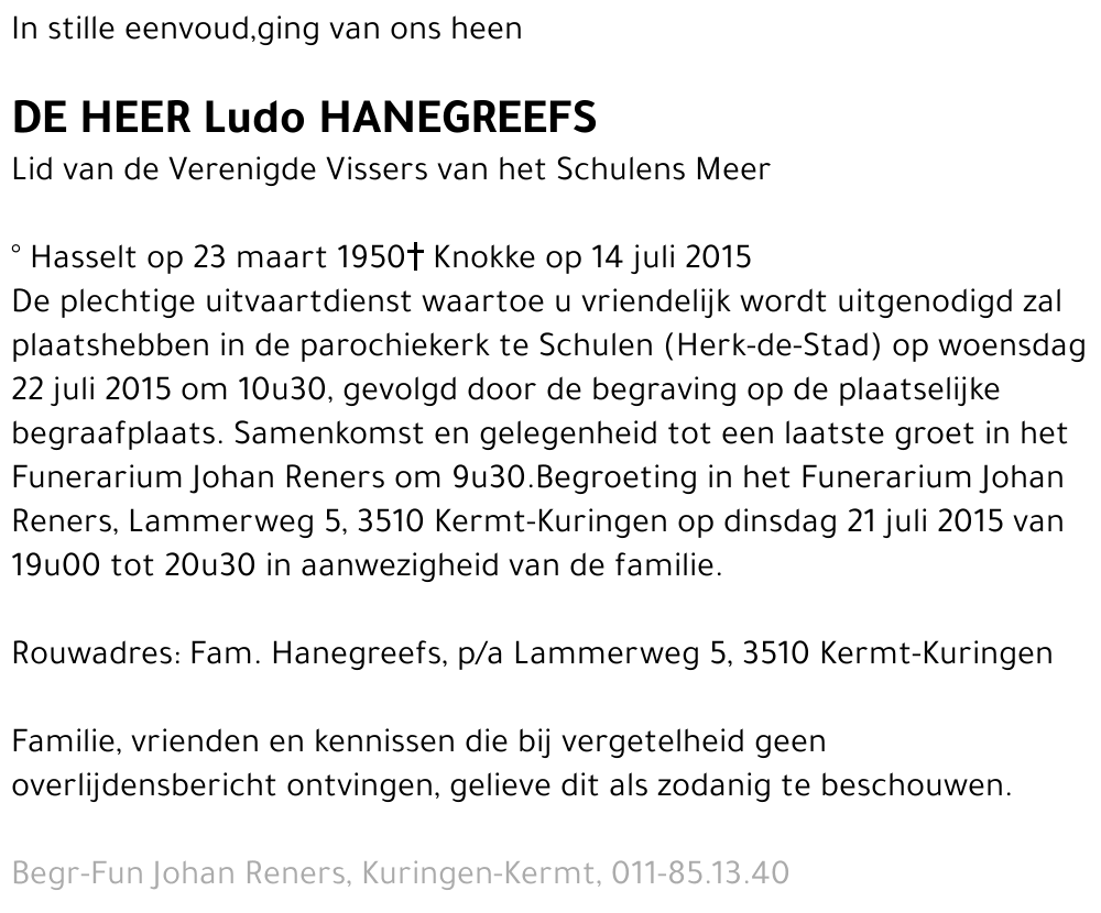 Ludo HANEGREEFS