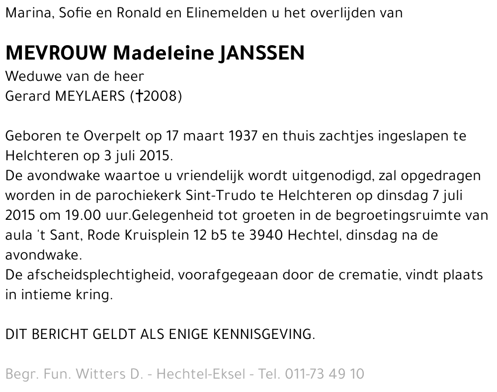 Madeleine Janssen