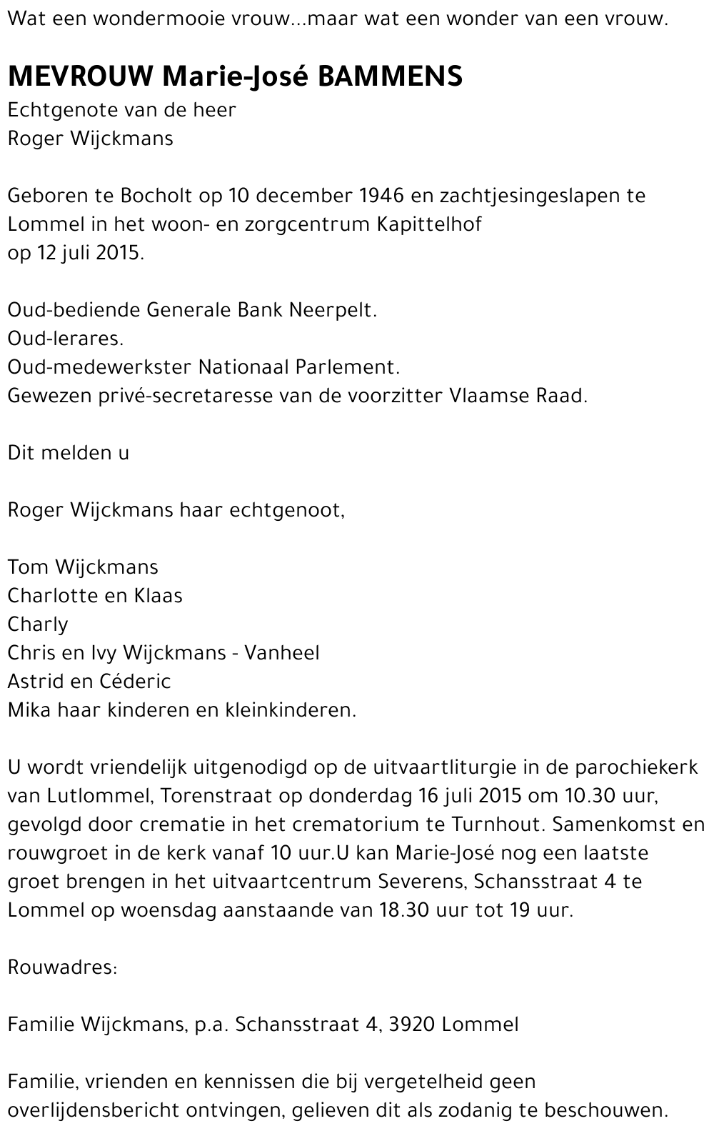 Maria Josephina Bammens