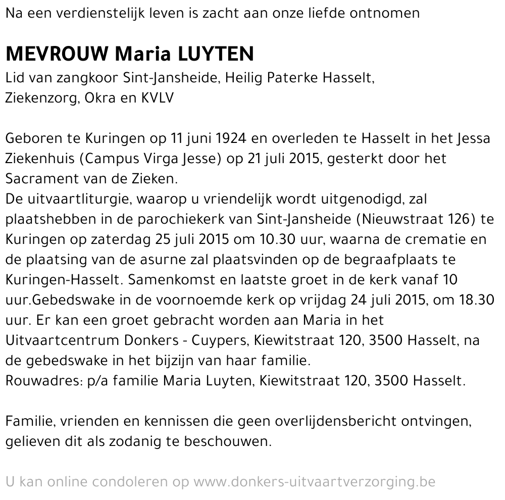 Maria Luyten