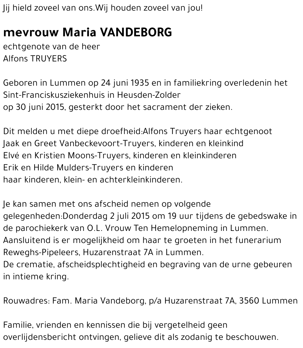 Maria Vandeborg