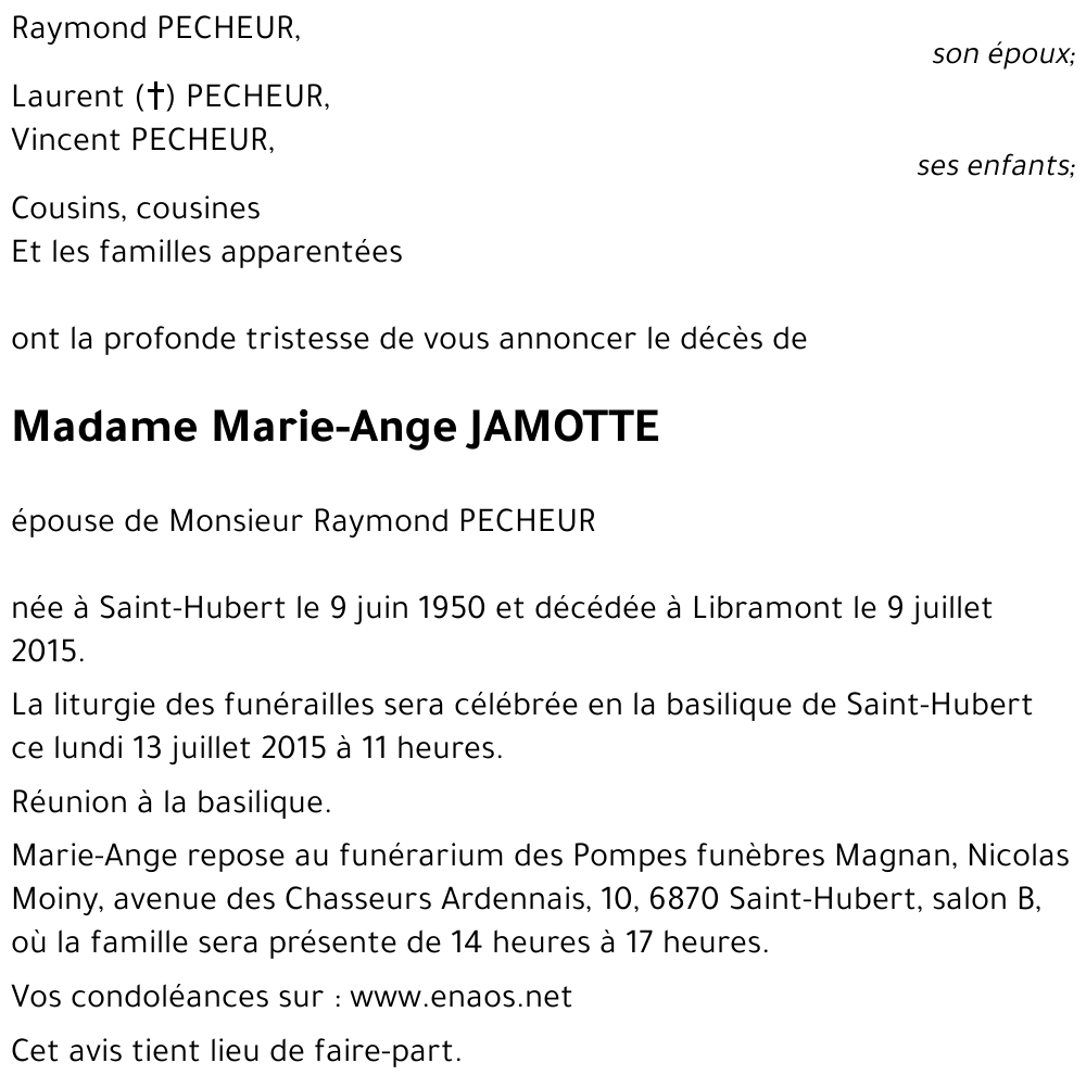 Marie Ange Jamotte