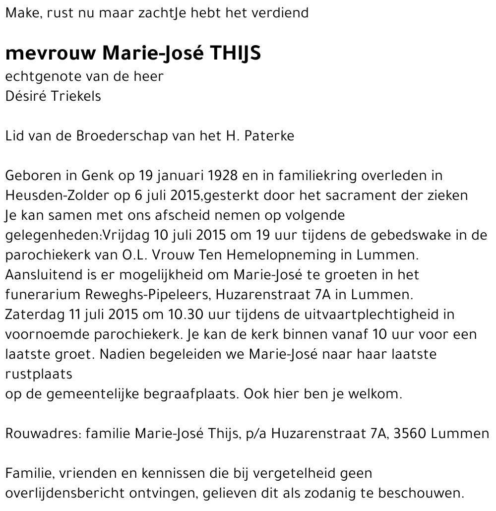Marie-José Thijs