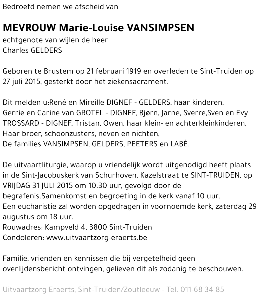 Marie-Louise Vansimpsen