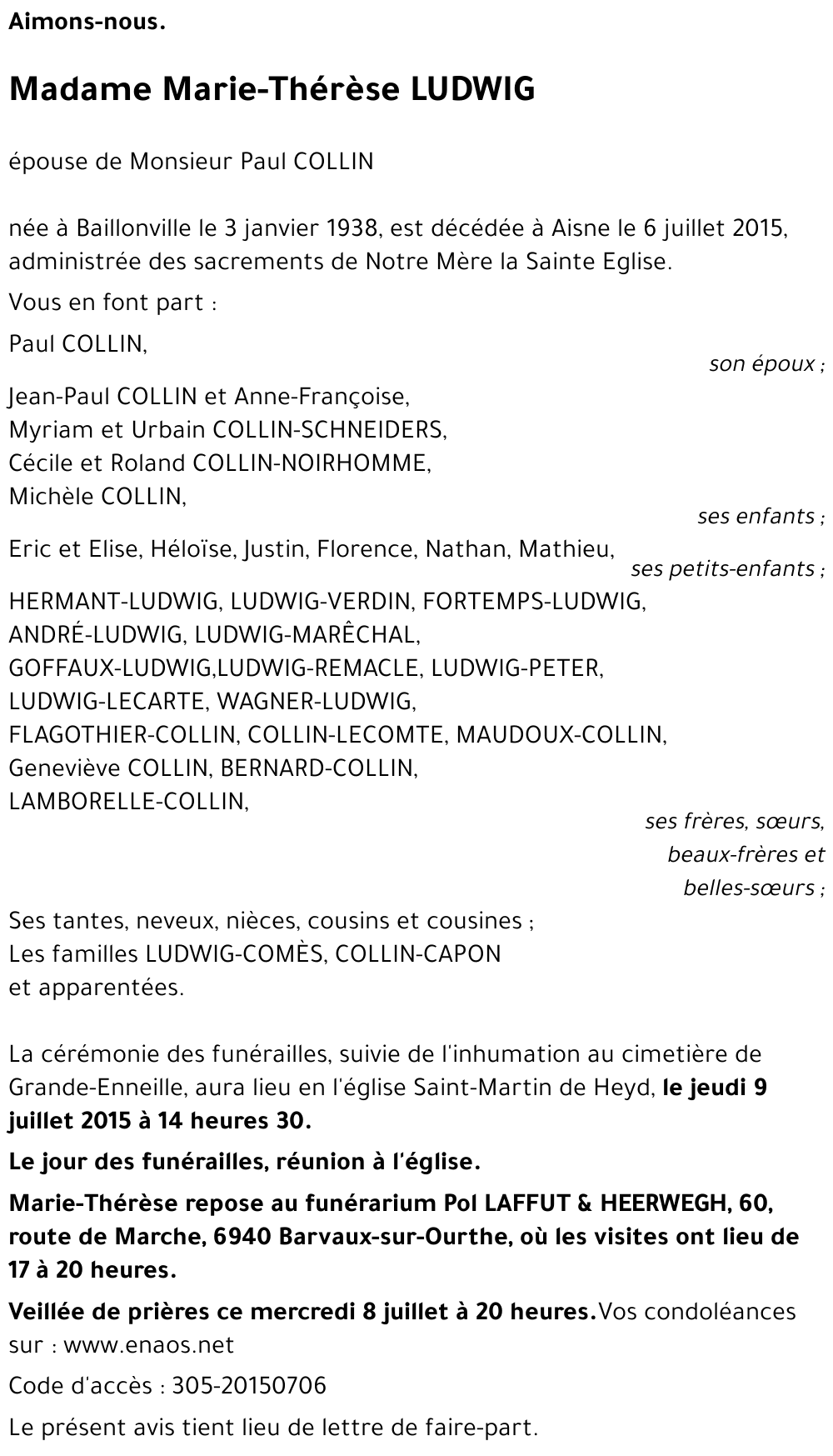 Marie-Thérèse LUDWIG