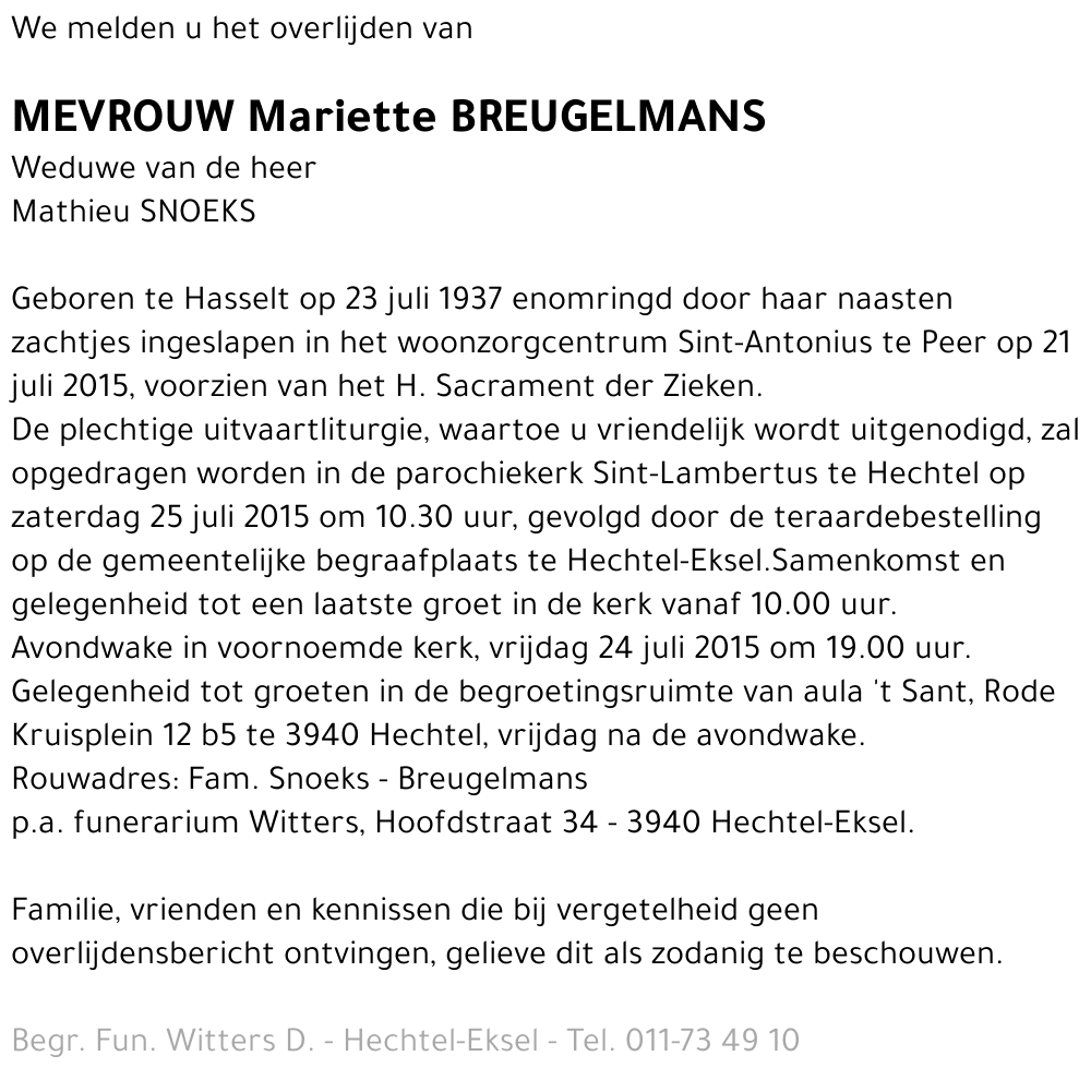 Mariette Breugelmans